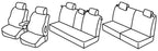 Set coprisedili Superior - Nero/Grigio - compatibile per Opel Zafira (09/05>10/11) - Opel Zafira One (11/11>07/15)