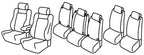 Set coprisedili Superior - Nocciola - compatibile per Opel Zafira Tourer (11/11>12/19) Exclusive