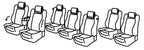 Set coprisedili Superior - Nero/Grigio - compatibile per Peugeot 5008 (11/09>12/16) 7 posti