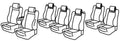 Set coprisedili Superior - Nocciola - compatibile per Peugeot 5008 (01/17>08/24)