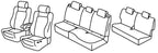 Set coprisedili Superior - Nero/Grigio - compatibile per Peugeot 5008 (09/24>) Hybrid