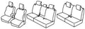 Set coprisedili Superior - Beige - compatibile per Renault Espace (06/23>05/25) Alpine E-Tech Hybrid
