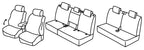 Set coprisedili Superior - Nero/Rosso - compatibile per Seat Tarraco (01/19>05/25) FR