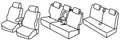 Set coprisedili Superior - Nocciola - compatibile per Skoda Kodiaq (04/17>05/24)