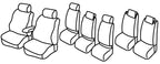 Set coprisedili Superior - Nero/Grigio - compatibile per Volkswagen Touran (05/03>07/10) Fino al 10/2006, Trendline