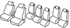 Set coprisedili Superior - Nocciola - compatibile per Volkswagen Touran (08/10>08/15) Comfortline
