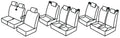Set coprisedili Superior - Beige - compatibile per Ford Tourneo Custom (10/12>07/23)