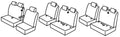 Set coprisedili Superior - Beige - compatibile per Toyota Proace Verso (05/16>)