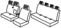 Set coprisedili Superior - Nocciola - compatibile per Citroen Jumper (05/14>12/23) - Fiat Ducato (05/14>04/20) - Peugeot Boxer (05/14>12/23)