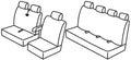 Set coprisedili Superior - Grigio/Nero - compatibile per Citroen Jumper (05/14>)