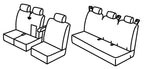 Set coprisedili Superior - Nocciola - compatibile per Ford Transit (04/14>) dal 2019