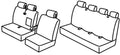 Set coprisedili Superior - Beige - compatibile per Mercedes Sprinter (06/06>05/18) - Volkswagen Crafter (04/06>12/16)