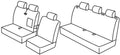 Set coprisedili Superior - Nocciola - compatibile per Mercedes Sprinter (06/06>05/18) - Volkswagen Crafter (04/06>12/16)