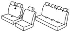 Set coprisedili Superior - Nero/Grigio - compatibile per Mercedes Sprinter (06/18>)