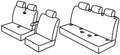 Set coprisedili Superior - Nero/Rosso - compatibile per Mercedes Sprinter (06/18>)