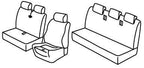 Set coprisedili Superior - Nocciola - compatibile per Mercedes Sprinter (06/18>) Double Cab