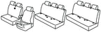 Set coprisedili Superior - Nero/Grigio - compatibile per Mercedes Sprinter (06/18>)