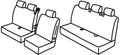 Set coprisedili Superior - Nero/Grigio - compatibile per Opel Vivaro (03/19>) - Peugeot Expert (04/16>)