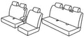 Set coprisedili Superior - Nero/Grigio - compatibile per Opel Vivaro (03/19>) 5+1 - Peugeot Expert (04/16>) 5+1