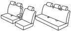 Set coprisedili Superior - Beige - compatibile per Opel Vivaro (03/19>) 5+1 - Peugeot Expert (04/16>) 5+1