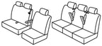 Set coprisedili Superior - Nero/Grigio - compatibile per Citroen Jumpy (04/16>) - Opel Vivaro (03/19>) - Peugeot Traveller (06/16>)