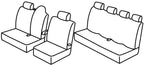 Set coprisedili Superior - Nero/Grigio - compatibile per Renault Master (02/10>06/24)