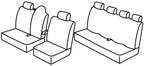 Set coprisedili Superior - Nero/Blu - compatibile per Renault Master (02/10>06/24)