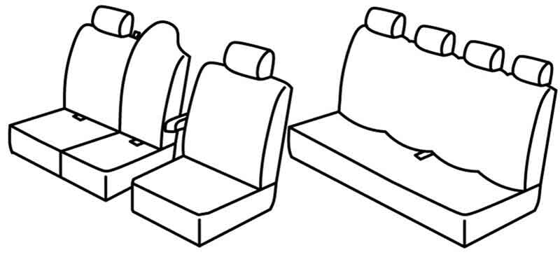Set coprisedili Superior - Beige - compatibile per Renault Master (02/10>06/24)