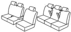 Set coprisedili Superior - Beige - compatibile per Fiat Talento (05/16>) 5+1 - Opel Vivaro (01/14>02/19) 5+1 - Renault Trafic (06/14>) 5+1