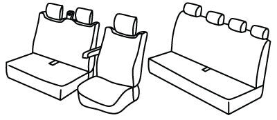 Set coprisedili Superior - Nocciola - compatibile per Renault Master (07/24>)