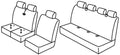 Set coprisedili Superior - Grigio/Nero - compatibile per Volkswagen Crafter (01/17>) 6+1