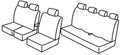 Set coprisedili Superior - Nocciola - compatibile per Iveco Daily (06/14>) Double cab