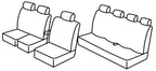 Set coprisedili Superior - Nero/Grigio - compatibile per Iveco Daily (06/14>) Double cab