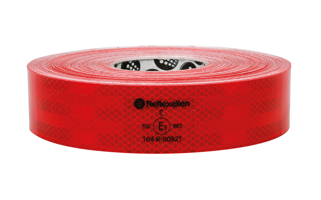 Premium, nastro segnaletico di sicurezza per superfici rigide - 50 m - Rosso