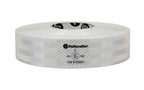 Premium, nastro segnaletico di sicurezza per superfici rigide - 50 m - Bianco