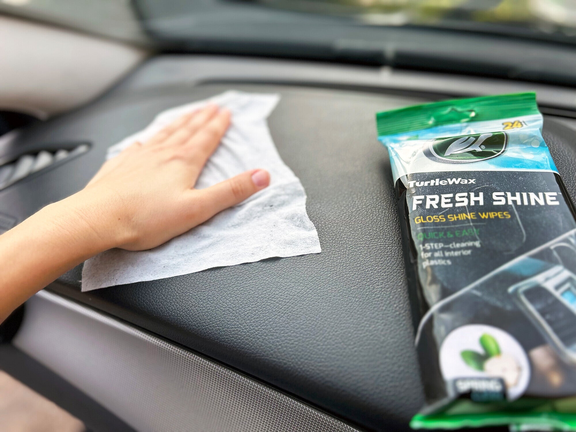 Fresh Shine, salviette per cruscotto, finitura lucida - 24 pz