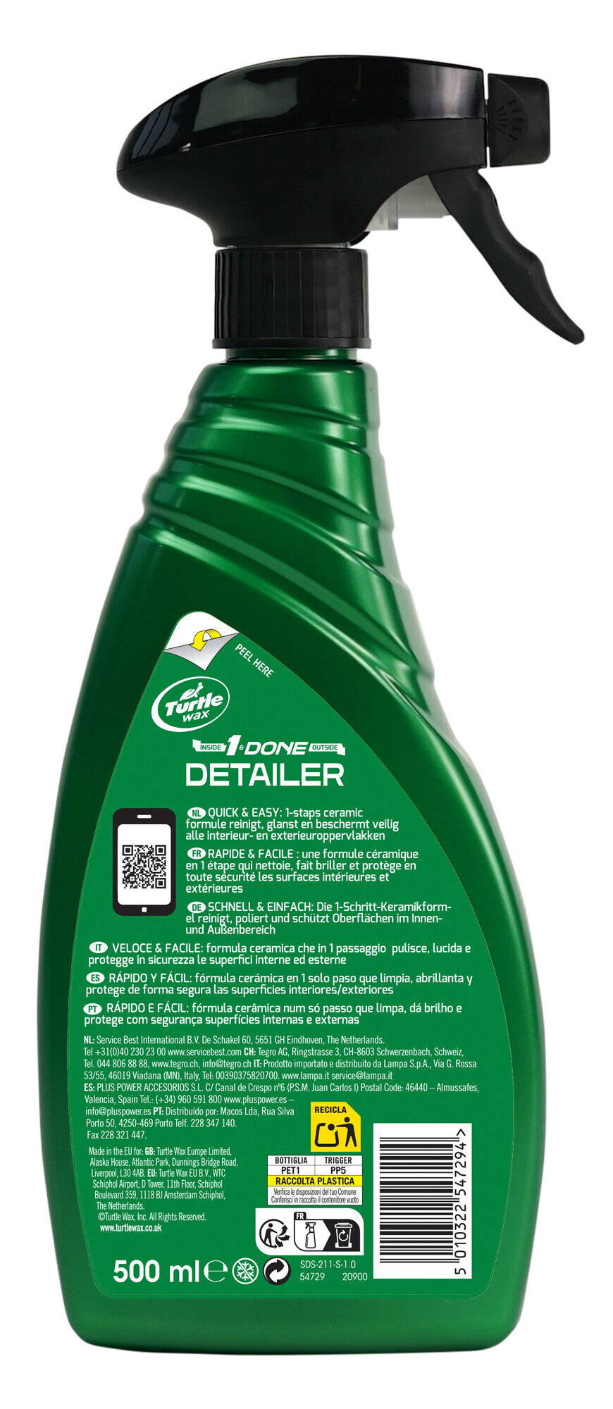 1 & Done Detailer, detergente interni ed esterni - 500 ml