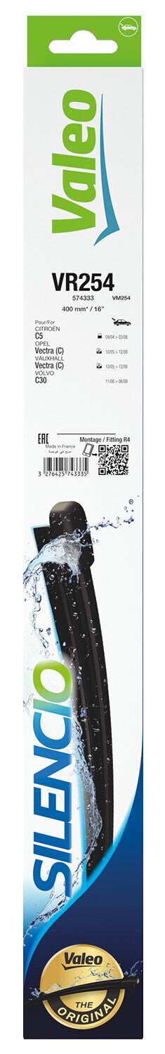 Silencio Flat Blades, spazzola tergicristallo posteriore - VR254 - 400 mm - 1 pz
