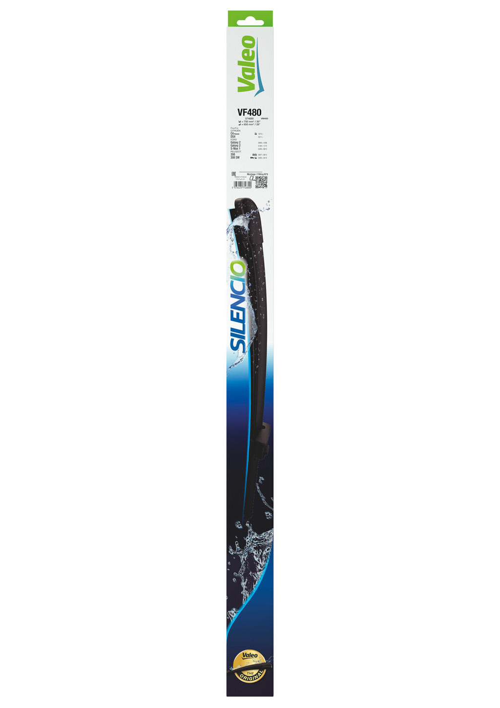 Silencio Flat Blades, spazzole tergicristallo - VF480 - 750 + 650 mm - 2 pz