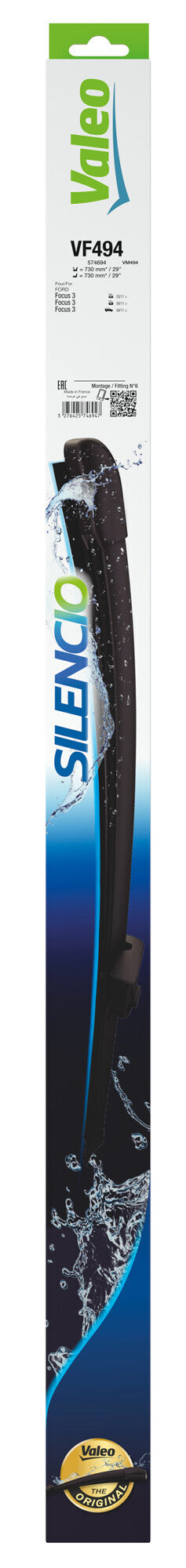 Silencio Flat Blades, spazzole tergicristallo - VF494 - 730 + 730 mm - 2 pz