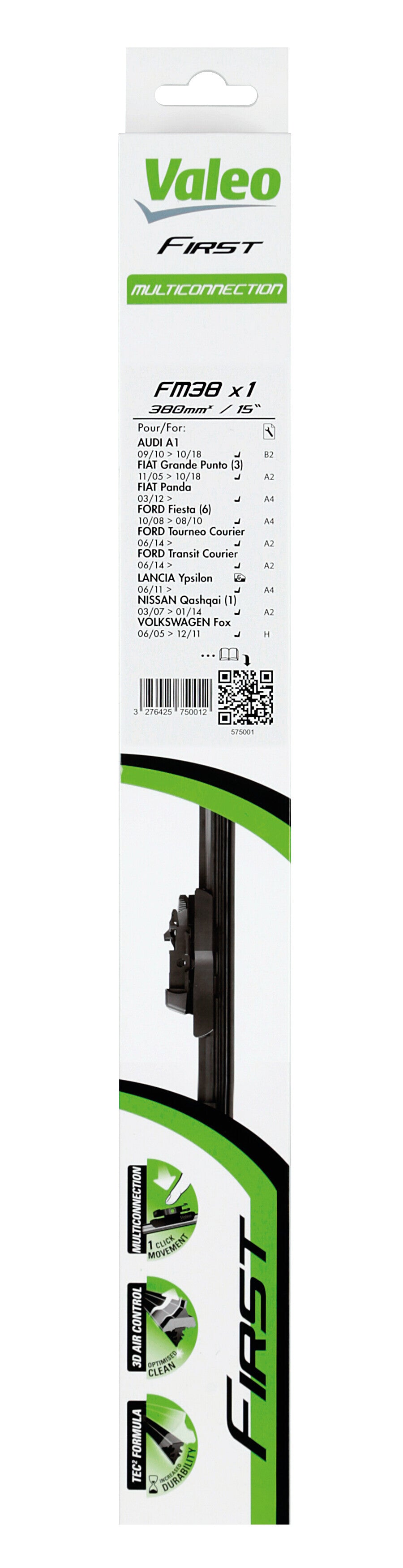 First Flat Blades, spazzola tergicristallo - FM38 - 380 mm - 1 pz