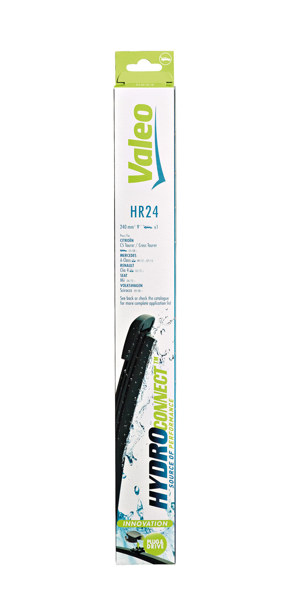 HydroConnect Multiconnection, spazzola tergicristallo posteriore - HR24 - 240 mm - 1 pz