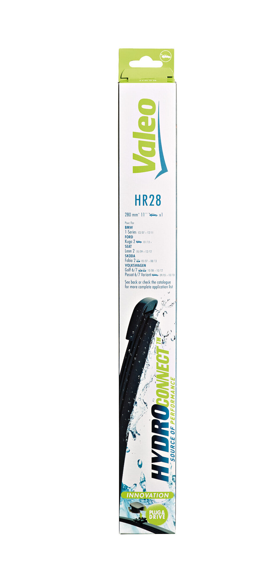 HydroConnect Multiconnection, spazzola tergicristallo posteriore - HR28 - 280 mm - 1 pz