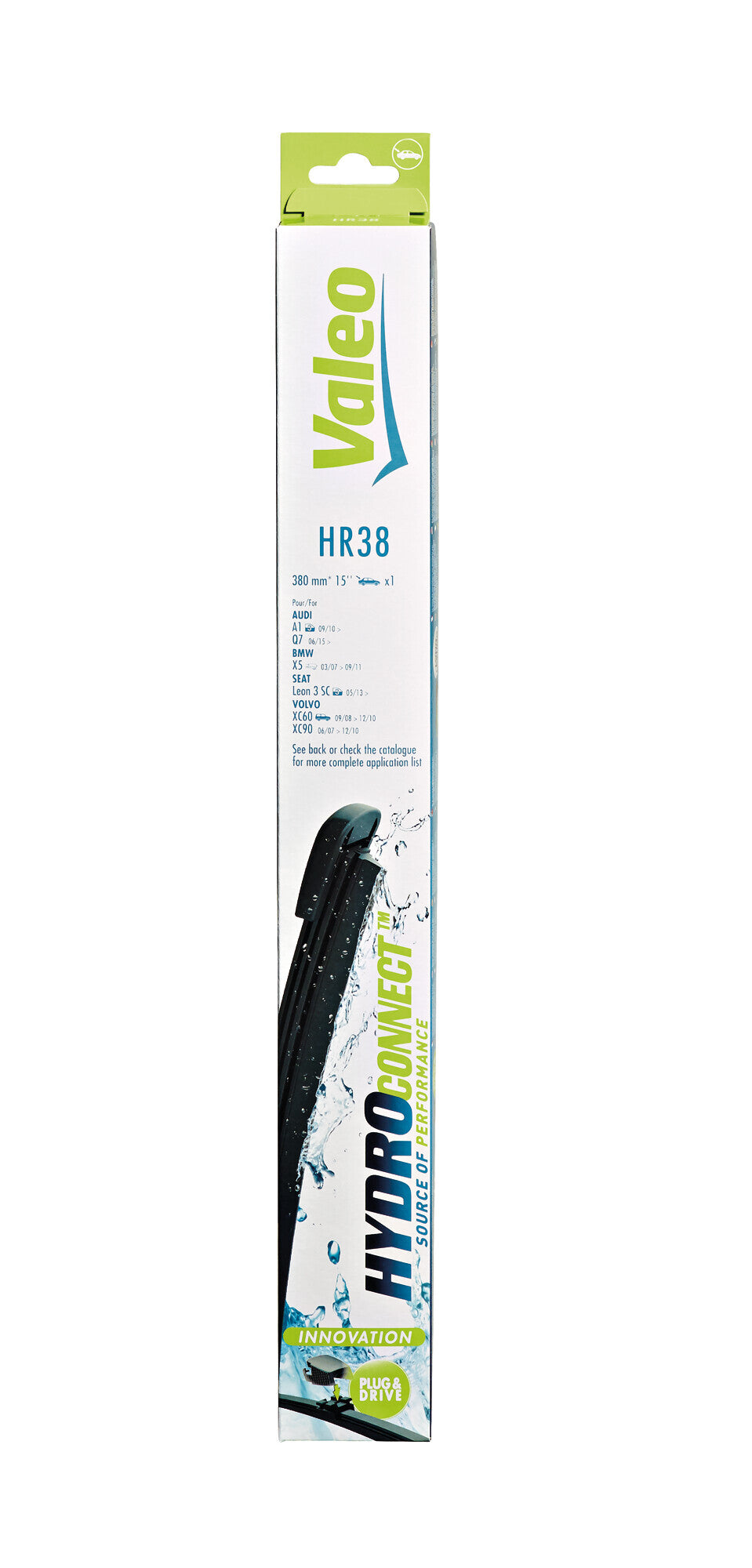 HydroConnect Multiconnection, spazzola tergicristallo posteriore - HR38 - 380 mm - 1 pz