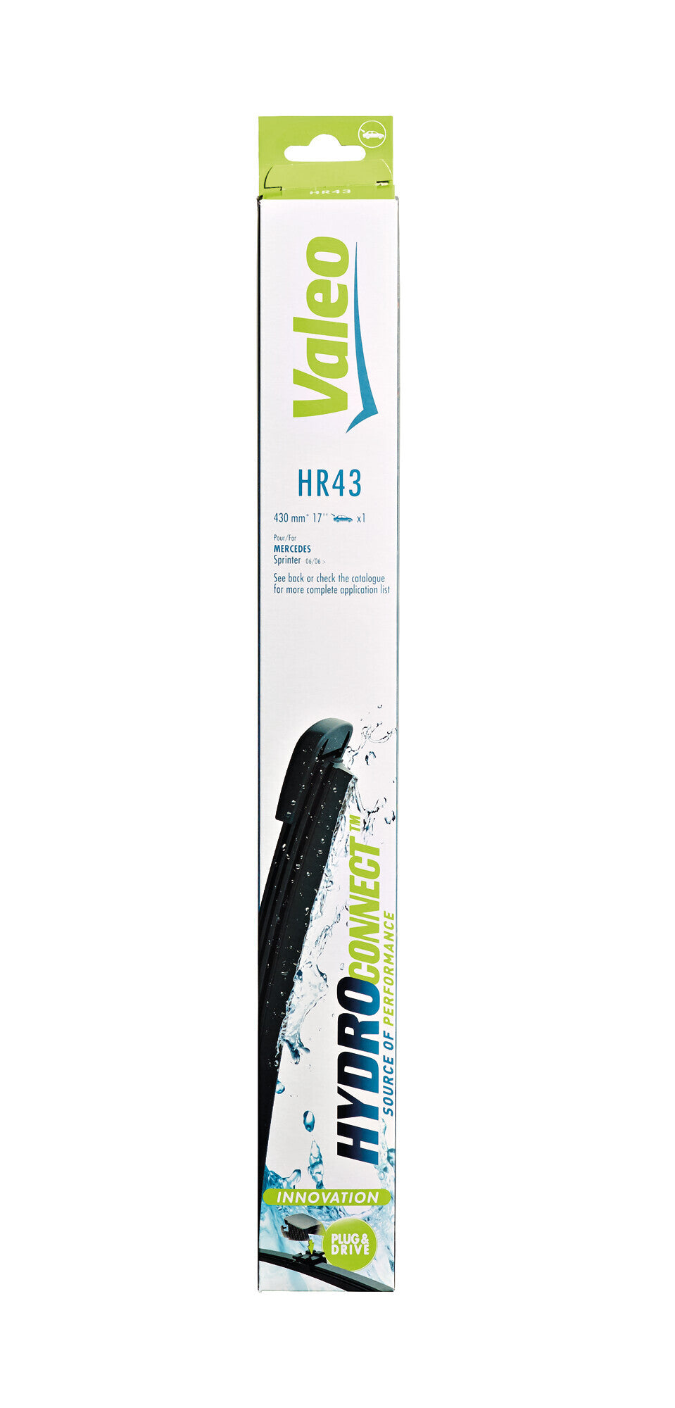HydroConnect Multiconnection, spazzola tergicristallo posteriore - HR43 - 430 mm - 1 pz