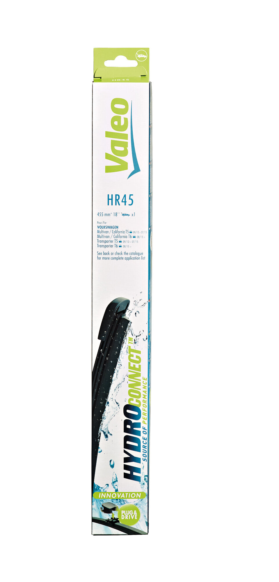 HydroConnect Multiconnection, spazzola tergicristallo posteriore - HR45 - 455 mm - 1 pz