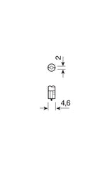 24V Kit Lampade cruscotto Led 1 Led - (T3) - W2x4,6d - 5 pz - D/Blister - Rosso