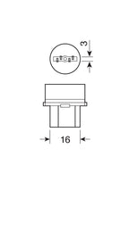 12V Lampada con zoccolo vetro - W21/5W - 21/5W - W3x16q - 2 pz - Scatola