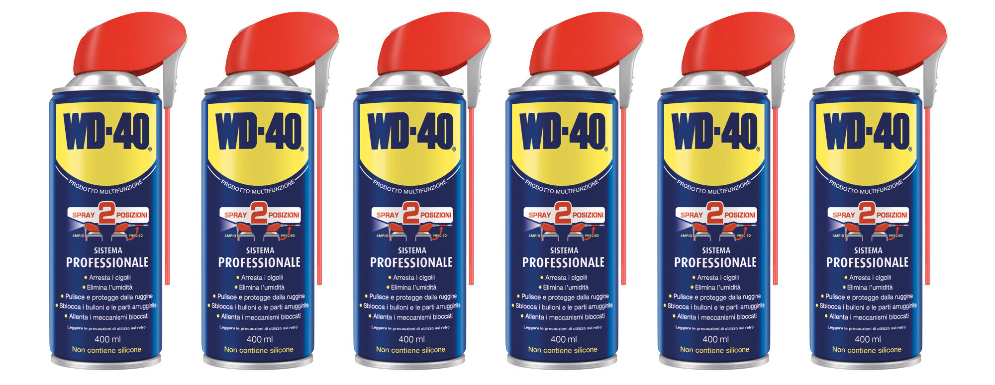 Promozione 6 x 400 ml WD-40 Sistema Professionale + 1 T-Shirt in omaggio