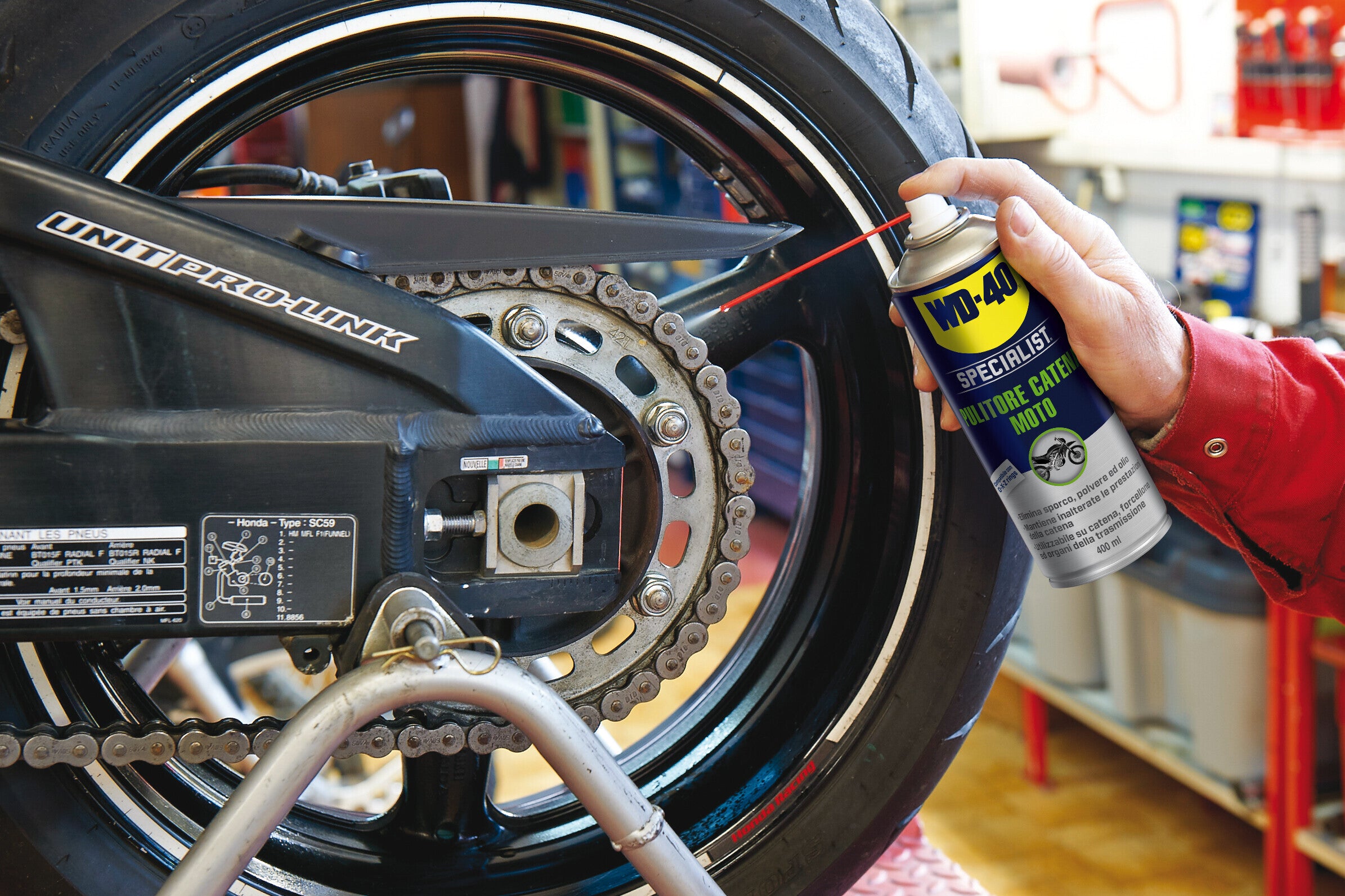 WD-40, Specialist - Pulitore catena moto - 400 ml